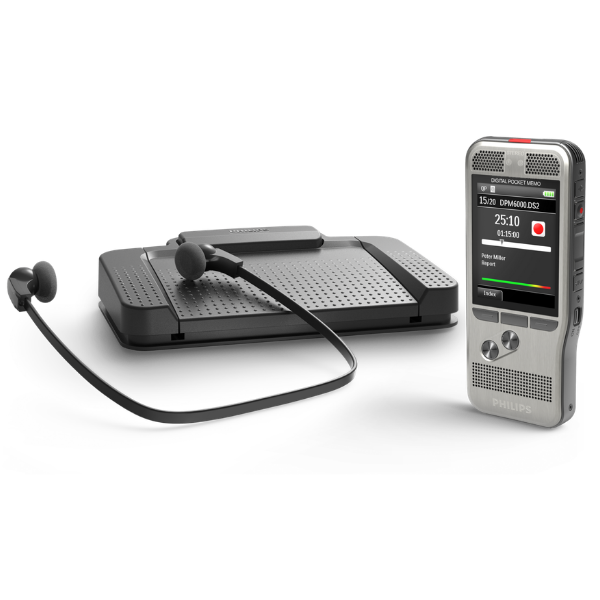 Philips PocketMemo recorder and ACC foot control for SpeechExec Basic
