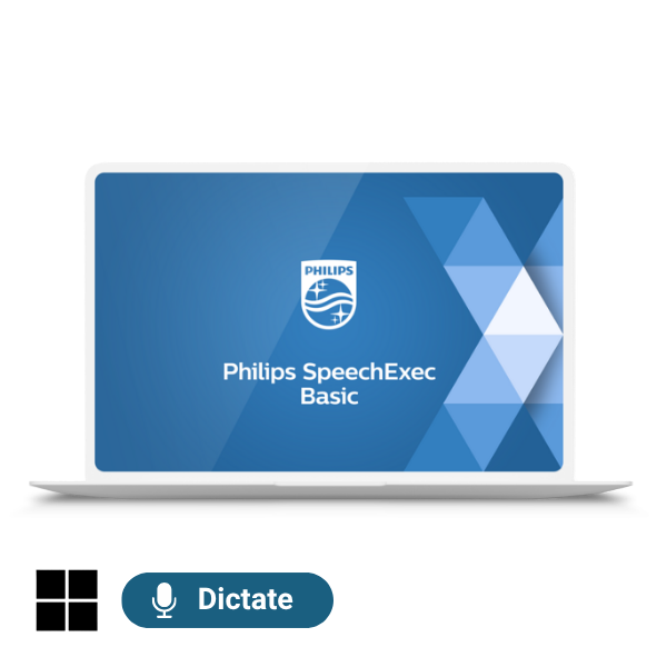 Philips SpeechExec Basic Dictate software for authors