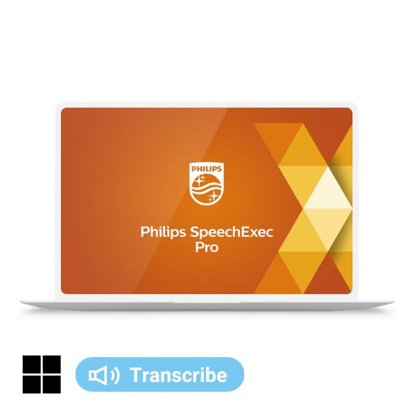Philips SpeechExec Pro Transcribe software for professional transcriptionists