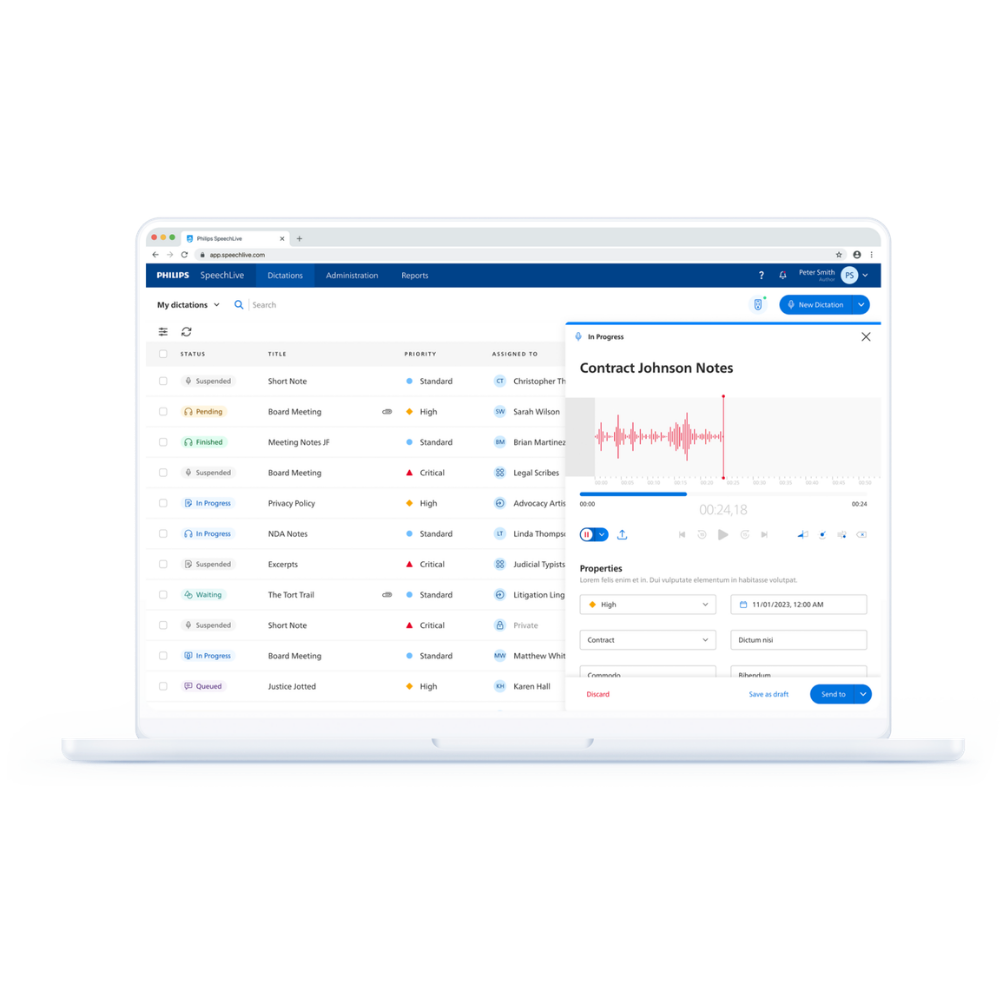 SpeechLive AI Speech Recognition on Windows and Mac