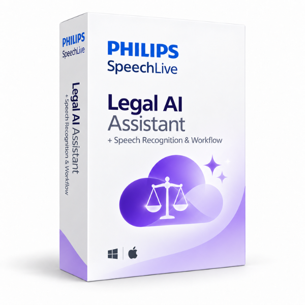 SpeechLive Legal AI Assistant for dictation, transcription, speech recognition and AI-assisted legal document creation