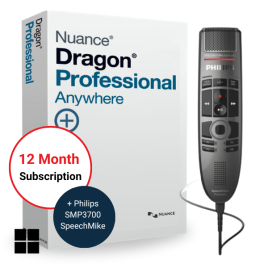 Dragon Professional Anywhere + Dictation Microphone
Includes Dragon Anywhere Mobile App. Buy DPA Voice Recognition in Australia from VoiceX - Nuance authorised reseller and Australian Technical Support for Dragon in Australia