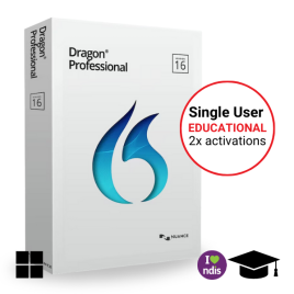 Dragon Professional v16 for Students/Teachers & NDIS