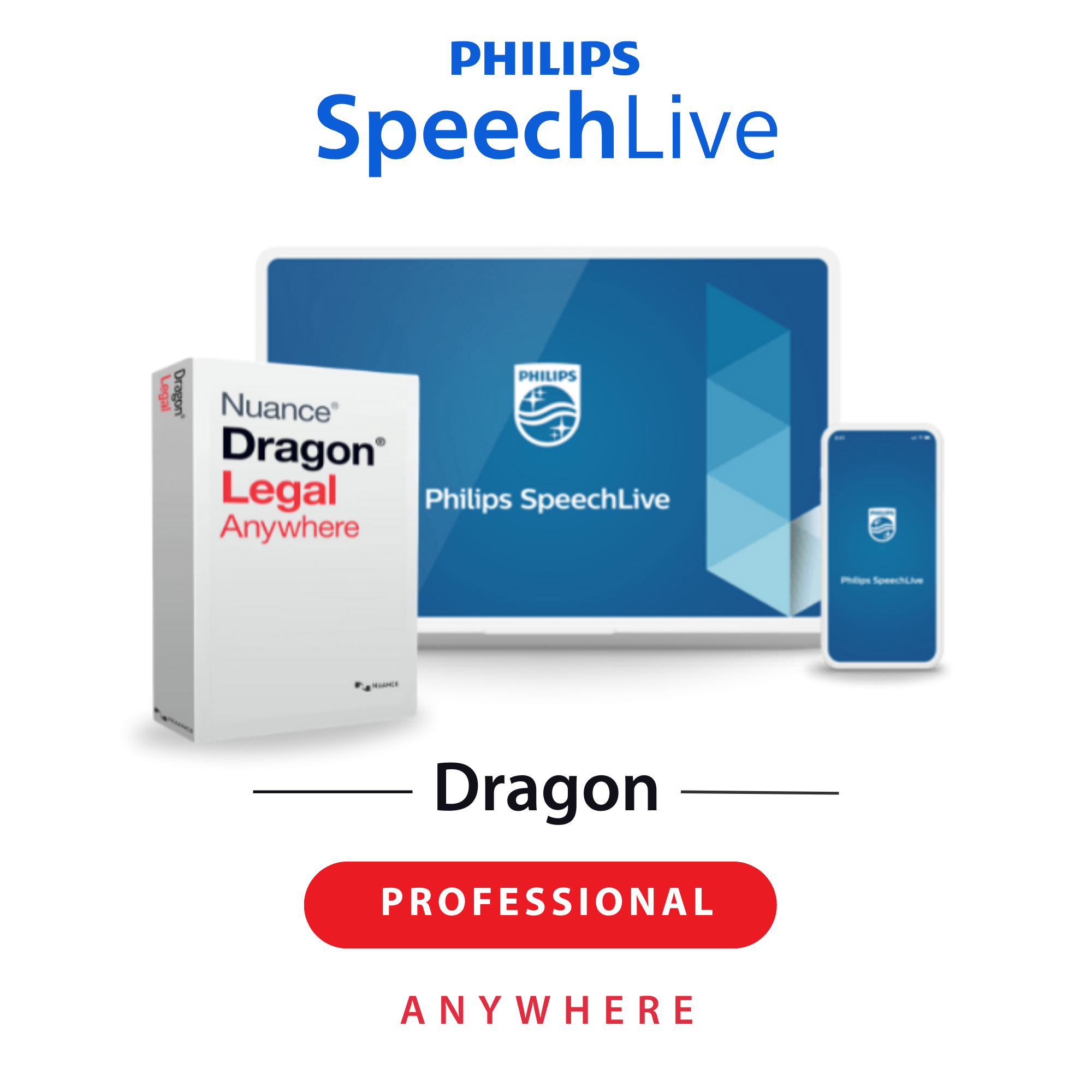 Dragon Legal Anywhere with SpeechLive for real-time legal dictation