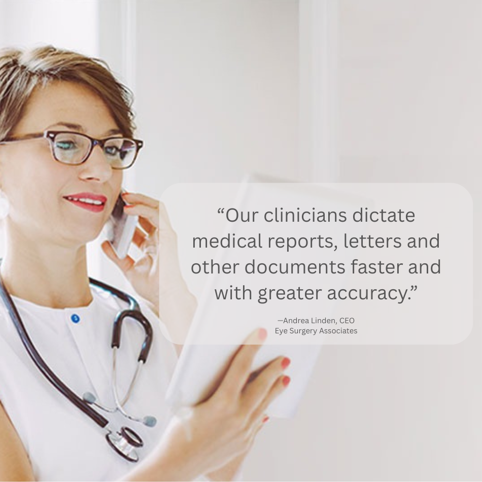 Eye Surgery Associates Dragon Medical One Australian Review