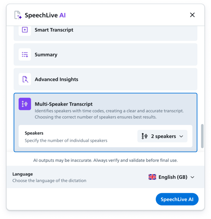 Multi-Speaker Screenshot