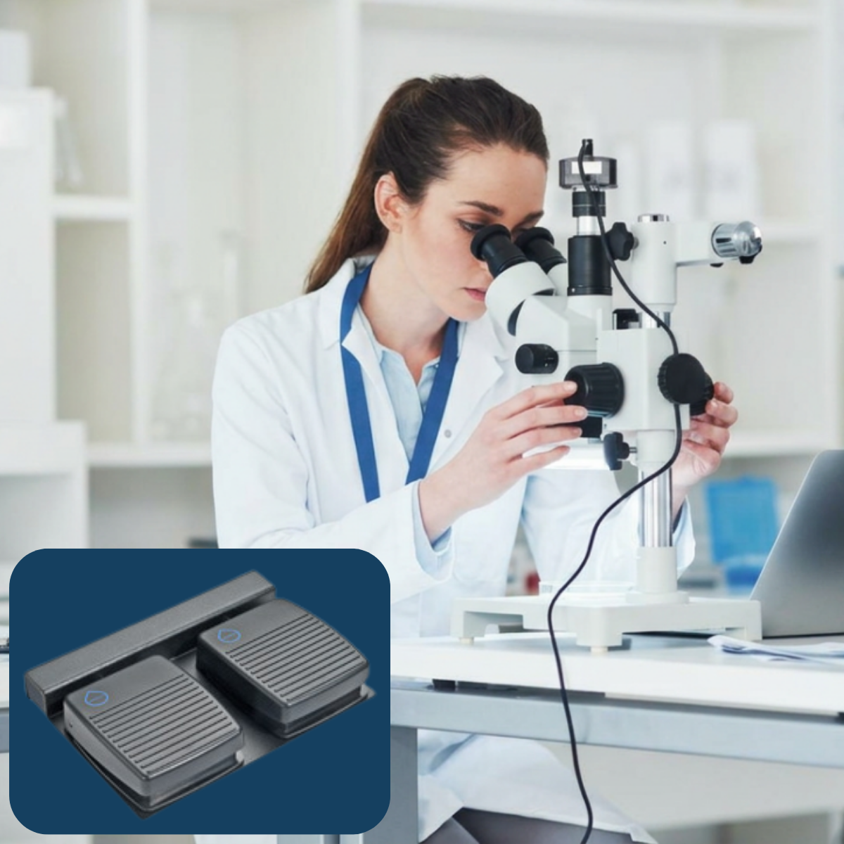 Waterproof and standard USB transcription foot controls for professional dictation software