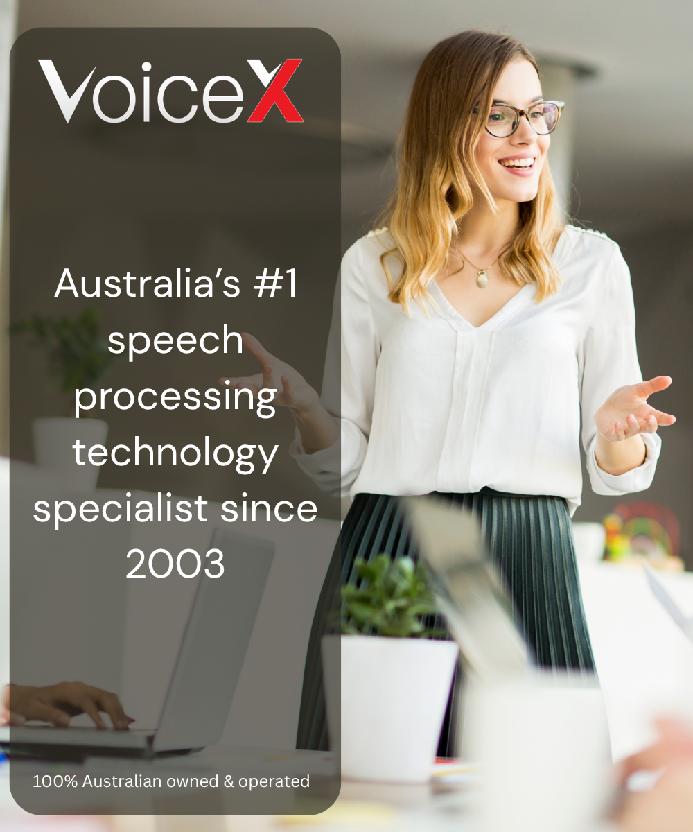 VoiceX specialist advice for dictation, speech recognition, AI scribe and recording solutions
