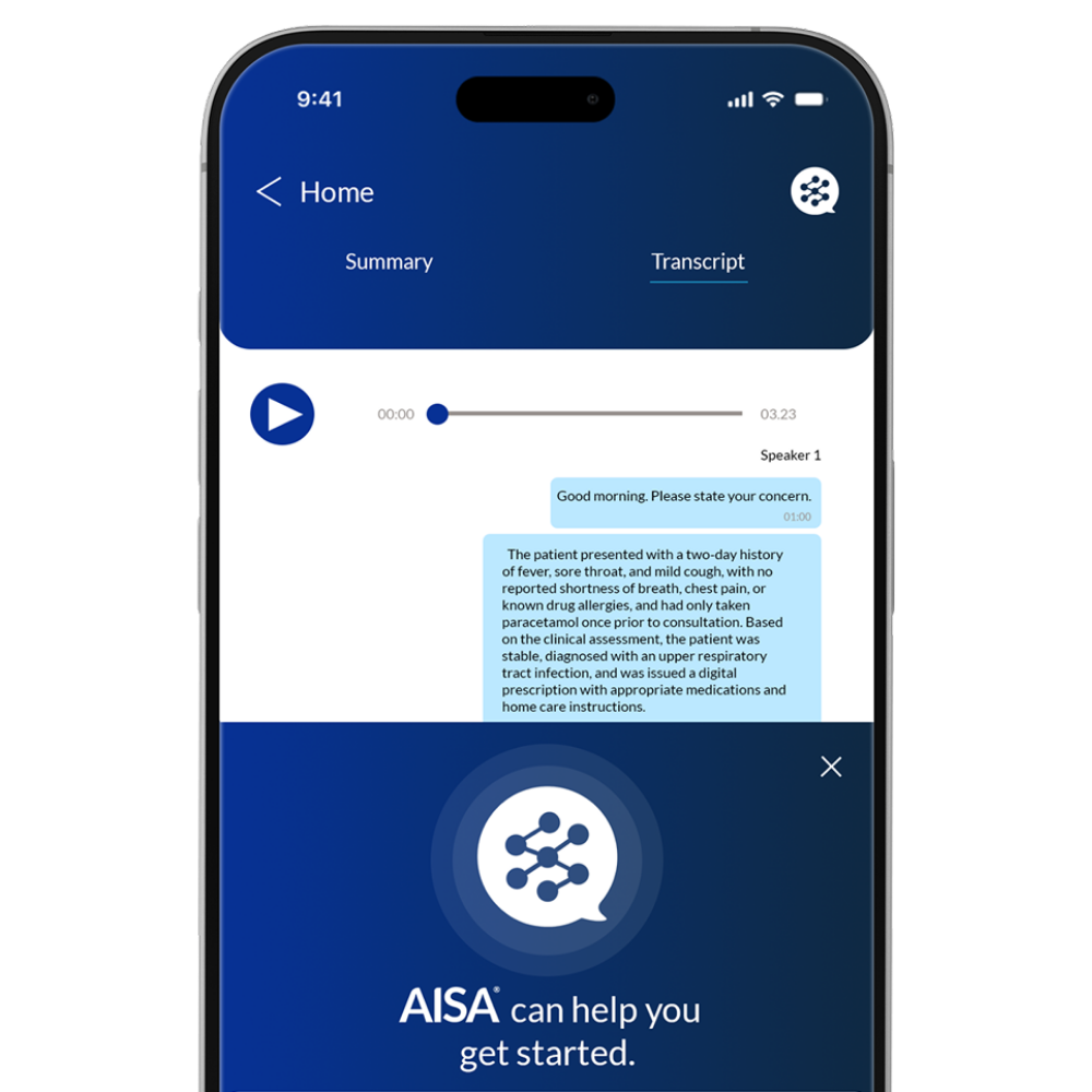 AISA AI Medical Scribe for Australian healthcare documentation