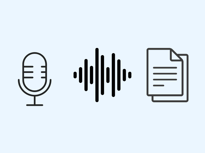 Speech recognition software for dictation and document creation