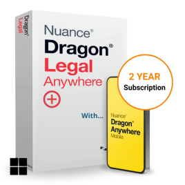 Dragon Legal Anywhere + 2-year subscription to Australias #1 voice recognition software