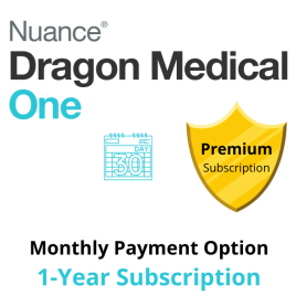 Dragon Medical One Cloud-based Monthly Payment Option, 12-month term. Medical Speech Recognition. Voice Recognition for Healthcare