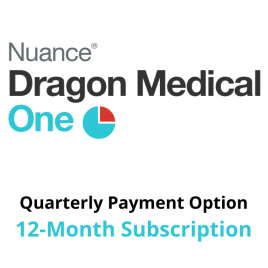 Dragon Medical One Cloud Speech Recognition - Quarterly Payment Option