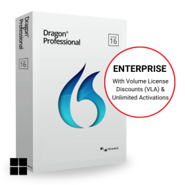 Dragon Professional v16 Enterprise : Volume License Discount : Speech Recognition Software