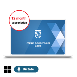 Philips SpeechExec Basic Dictate V12: 12 Month License