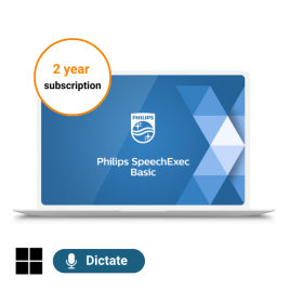 Philips SpeechExec Basic Dictate V12: 2-Yr License