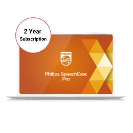 Philips SpeechExec Pro Version 11 Dictation Module 2-year license. Dictate software.