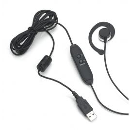 Single Ear, on-ear loop USB transcription headset