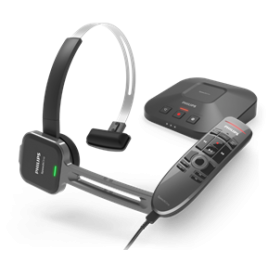 Philips SpeechOne Wireless Dictation Computer Headset with Remote PSM6500