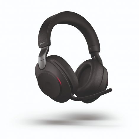 Jabra Evolve2 85 Wireless Bluetooth Headset Microsoft Teams Certified MS Certified Unified Commnications Certified UC Certified