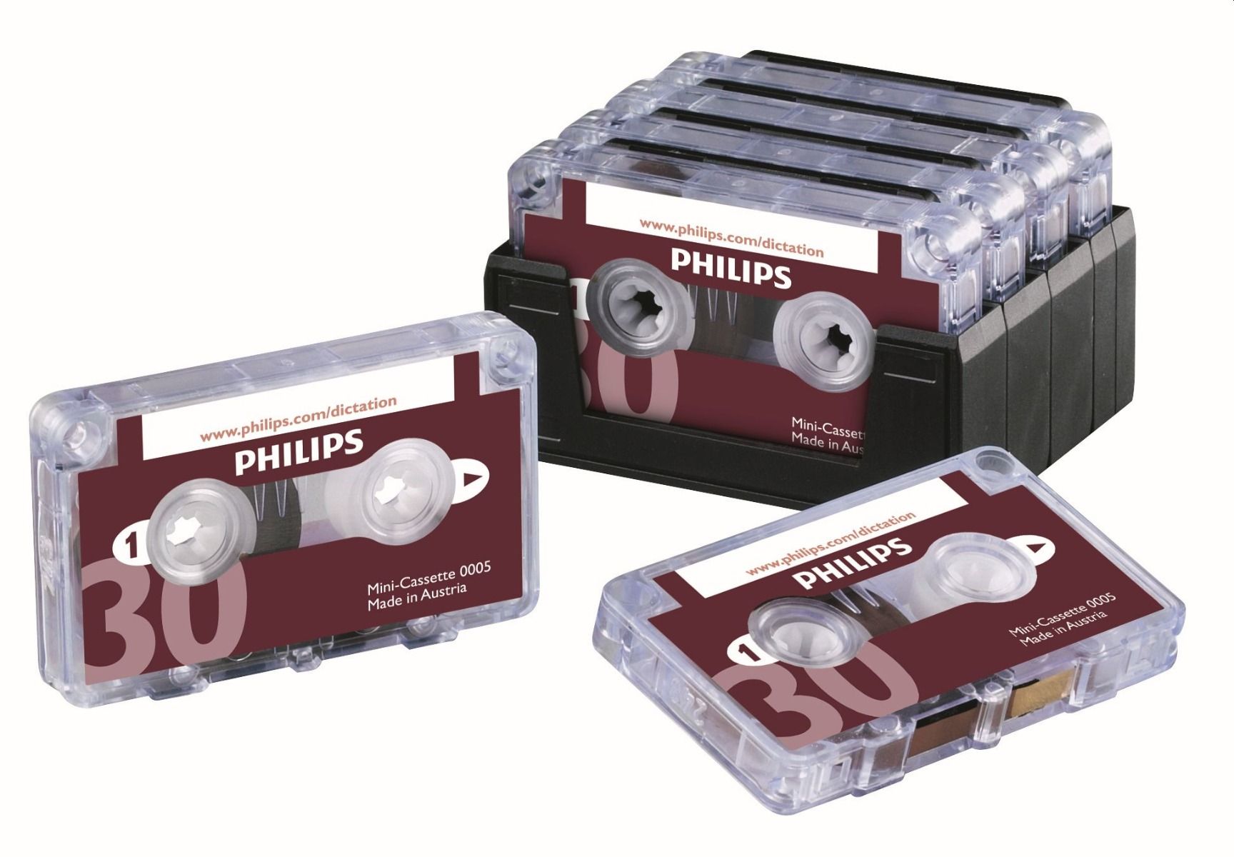 Mini Cassette Analogue Dictation Tape : Philips LFH0005 Mini Cassette Tapes  Box of 10