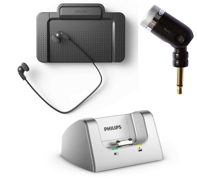 Foot Pedal, Foot Controller, Headsets, Microphones, Batteries, Docking Stations & Cradles