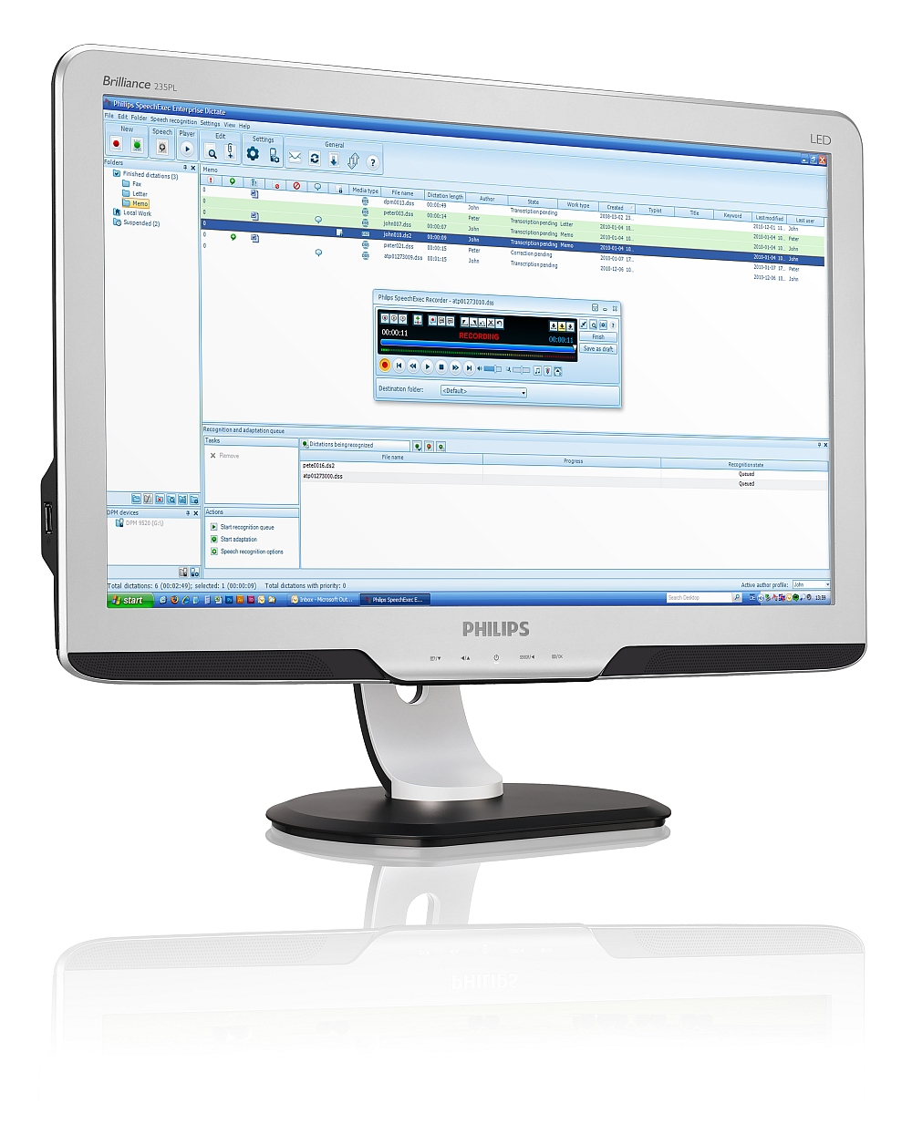 Dictation transcription software. Windows and Mac compatible. Citrix dictation software. Remote desktop dictation software